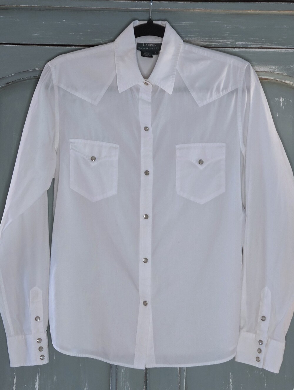 LRL Lauren Ralph Lauren Western Snap Shirt M